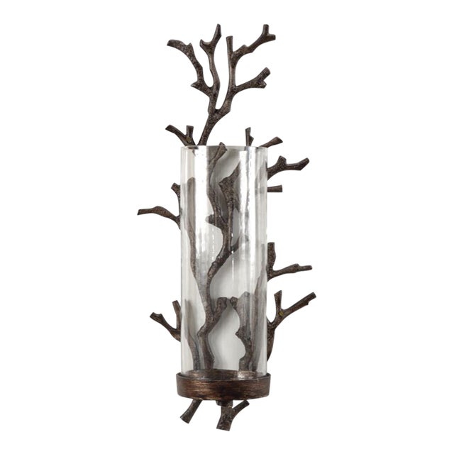 Wildwood Bronze Faux Coral Sconce For Sale