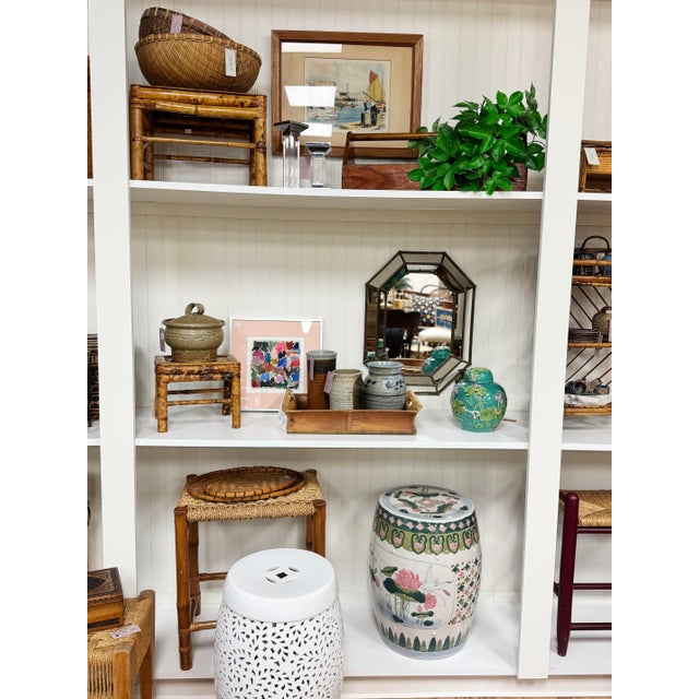 Vintage Chunky Bamboo and Split Reed Tray For Sale - Image 10 of 10