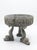 Neoclassical Vintage Neoclassical Relief-Carved Lead Garden Planter on Dolphin Tripod Base For Sale - Image 3 of 10