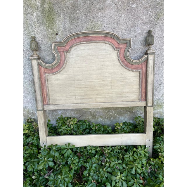 Pair of Twin Wooden Headboards in Faux Finish For Sale In New York - Image 6 of 7