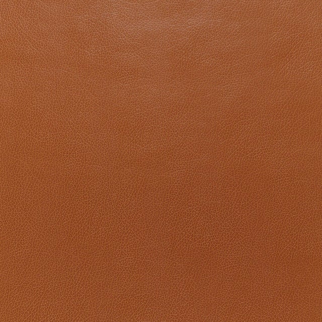 Sample - Schumacher Canyon Leather Wallpaper in Saddle For Sale
