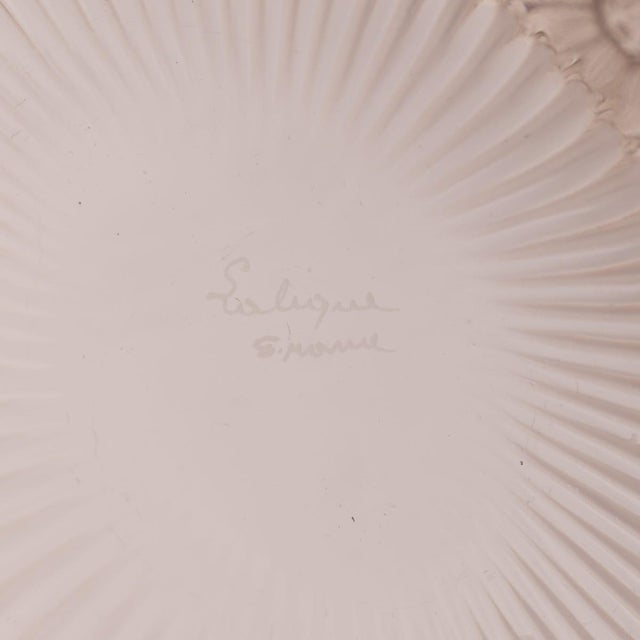 Vintage French Marguerites Glass Bowl by Lalique, 1950s For Sale - Image 12 of 13