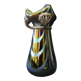 Late 19th Century Art Nouveau Art Glass Vase For Sale