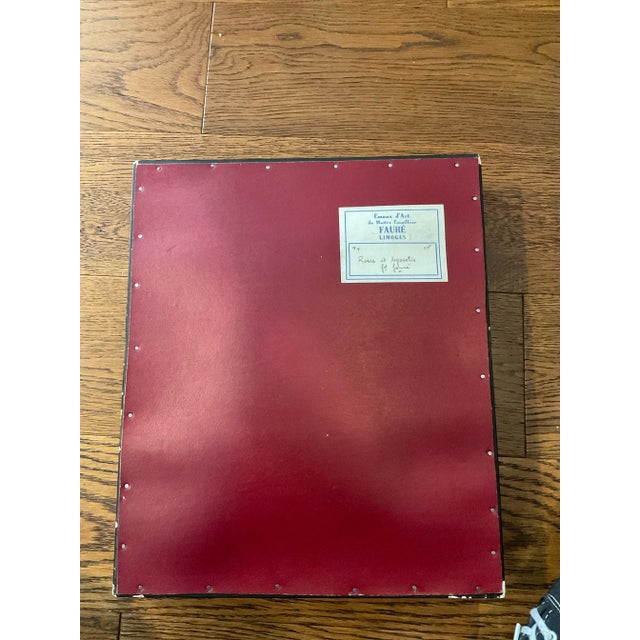 Limoges Framed Floral Glass Enamel on Copper Plaque by Camille Faure For Sale In Reno/Lake Tahoe - Image 6 of 6