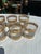 1970s Large Collection of Culver 22 Kt Gold Lowball Cocktail Glasses Scintilla Pattern- Set of 8 For Sale - Image 4 of 8