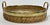 Mid 20th Century Vintage Gabriella Crespi Style Brass Rim Coiled Rattan Tray For Sale - Image 5 of 8