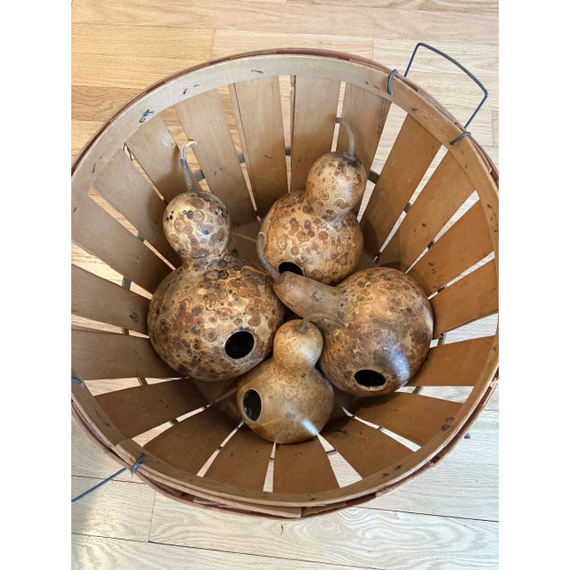 1990s 1990s Vintage Wood Bushel Basket For Sale - Image 5 of 5