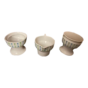 1960s Paul McCobb Contempri Sugar, Creamer & Sugar 3-Pieces Original Owner