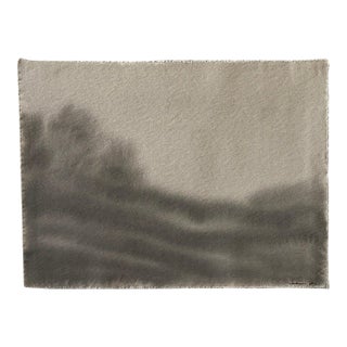 Watercolor Landscape on Raw Canvas by Chelsea Fly For Sale