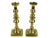 Victorian Early 20th Century Tall Traditional Victorian English Style Heavy Solid Brass Candlesticks Candle Holders - Set For Sale - Image 3 of 12
