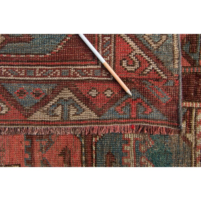 House of Séance - 1890s Antique Karakalpak Turkmenistan Wool Pile Hand-Knotted Rug - 4’4” X 8'7" For Sale - Image 11 of 12