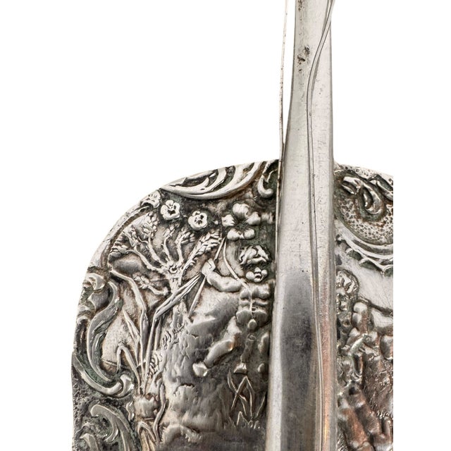 Silver The 1880s Hanau Cello: A Virtuoso Repoussé Musical Miniature For Sale - Image 8 of 17