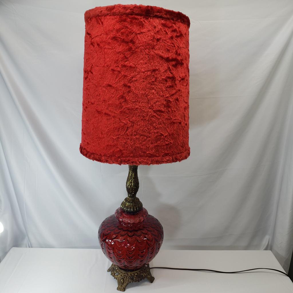 crushed velvet table lamp shade