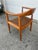 1960s Original Hans Wegner for Johannes Hansen "The Chair" Teak and Leather Round Chair 60s For Sale - Image 5 of 15