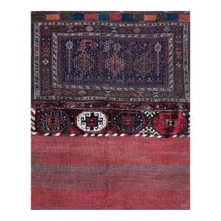 Antique Shahsavan Soumak Saddlebag (Khorjin) 4'1" X 5' For Sale
