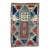 1890s Borchelu Bordjalou Rug Abrush Hand-Knotted Kazak Medallions Blue Wool Pile Rug - 4’11” X 7’4” For Sale