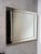 Hollywood Regency 1980s La Barge Style Geometric Beveled Wall Mirror With Brushed Aluminum Frame For Sale - Image 3 of 12