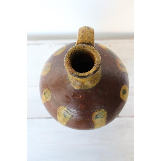 Rare 19th Century, Portuguese Jug With Handle, Tin-Glazed Earthenware, Pottery For Sale - Image 6 of 8