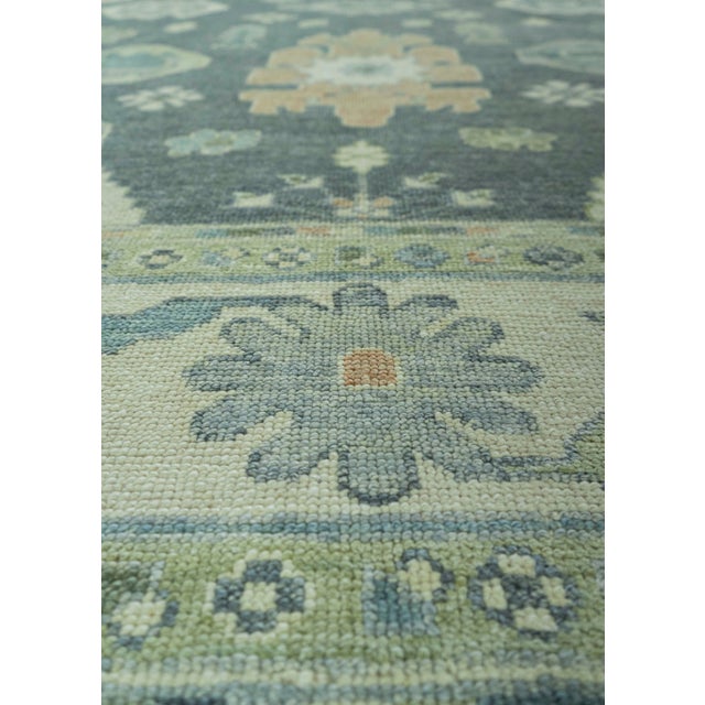 Turkish Turkish Oushak Rug 9'2" x 12'10" #19222 For Sale - Image 3 of 8