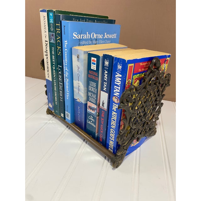 Vintage Ornate Expanding Book Rack Chairish