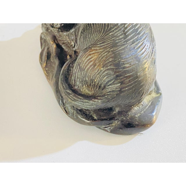 Set of 3 Animals Sculptures Bronze Black Brown Color, France, 1900, 1890s, Set of 3 For Sale - Image 14 of 18