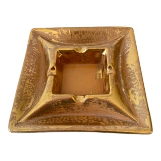 Mid-Century Modern Stangl Pottery Granada Gold Ashtray For Sale