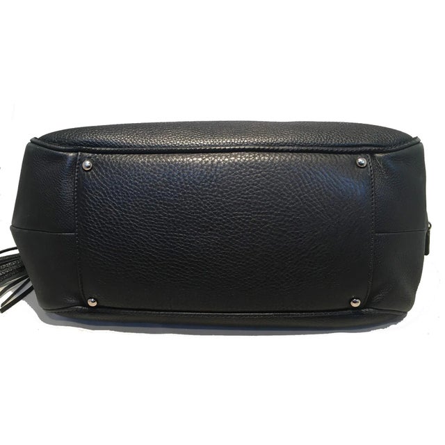 Animal Skin Chanel Lax Black Leather Tassel Bag For Sale - Image 7 of 10