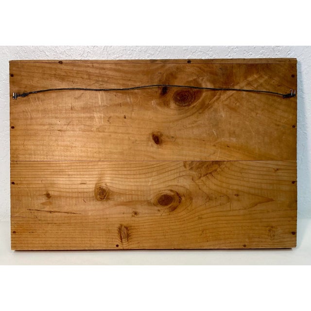 Vintage Wooden New England Shrine Association Mount Sinai Temple #3 Sign - Barre, Vermont - 1947 Measures for 18” W x 12”...