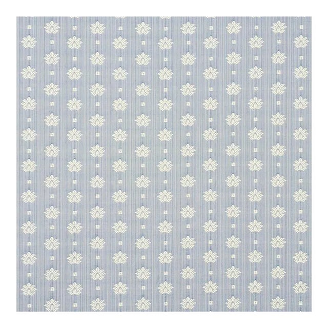 Schumacher Brunel Fabric in Sky For Sale