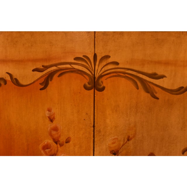 Venetian Style Folk Art Hand Painted Cabinet For Sale - Image 11 of 12