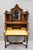 Victorian Antique Victorian Burl Walnut Slant Front Secretary Writing Desk With Mirror For Sale - Image 3 of 18