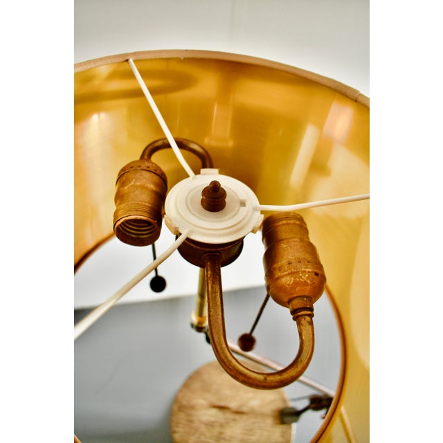 1920s Industrial Lamp With Cloth Shade From Chimera Watts For Sale - Image 10 of 11