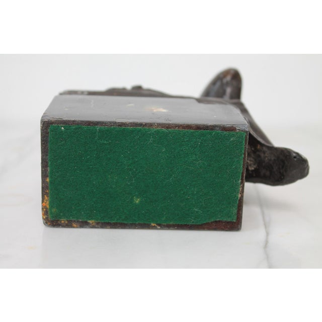 Vintage Female Figure Bookend Sculpture For Sale - Image 12 of 12