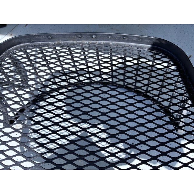 Signed 1950's Russell Woodward Metal Pinecrest Dining Chairs Set of 2, Attributed For Sale - Image 11 of 12