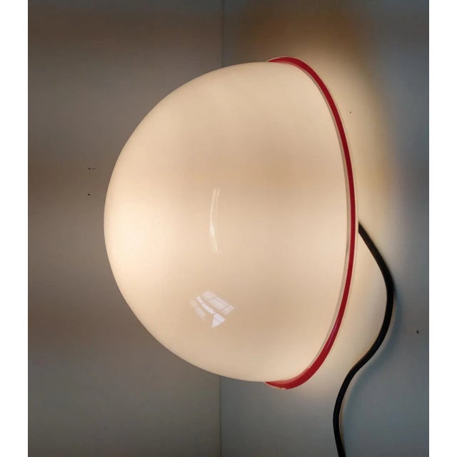 Large wall light or table in Murano glass made by Leucos,1970s. Designer Roberto Pamio. Marked in the plastic and with...
