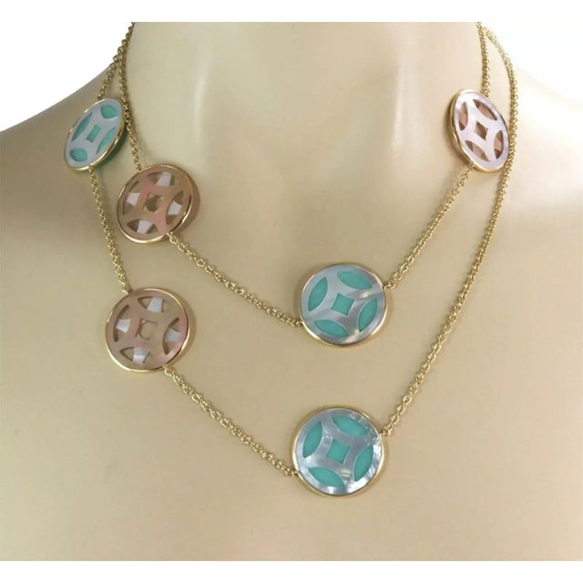 This is an elegant long authentic necklace by Ippolita from the Isola Rock Candy collection. It is crafted from 18k yellow...