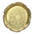 Floral Rim Etched Brass Tray For Sale