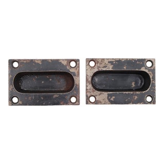Pair of Vintage 3.562 In. Steel Window Sash Lifts For Sale