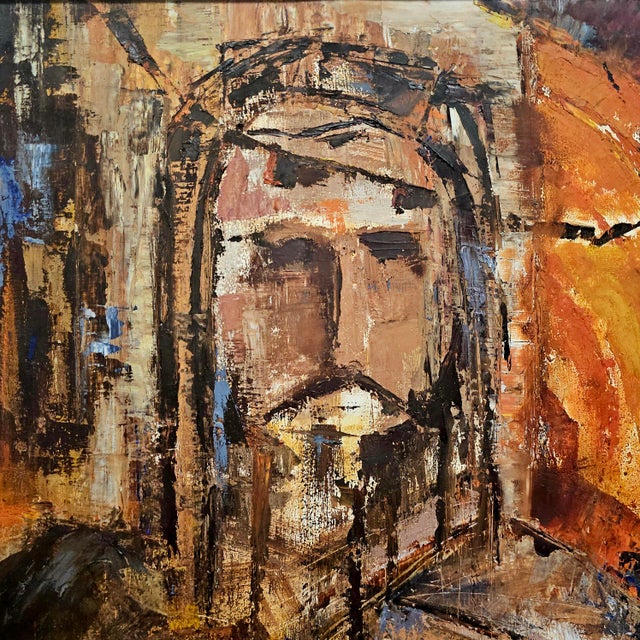 Created in 1962, this original painting by Sandra De Soito embodies the dramatic visual language that emerged in post-war...