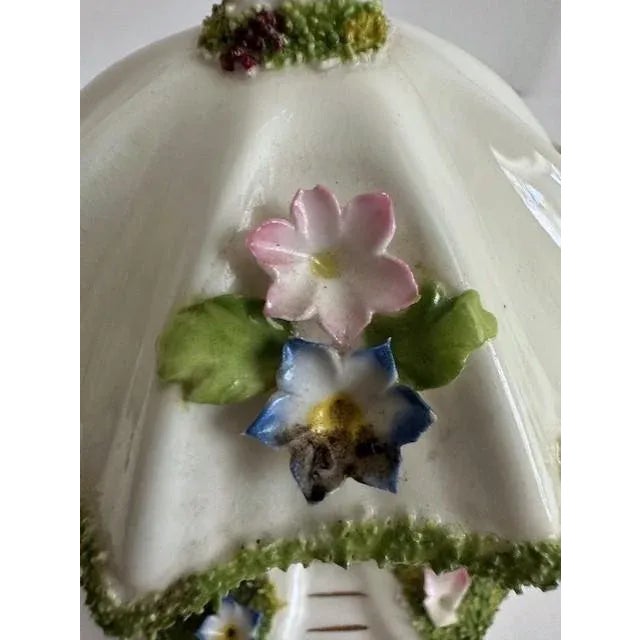 Ceramic Vintage Umbrella House Incense Burner For Sale - Image 7 of 10