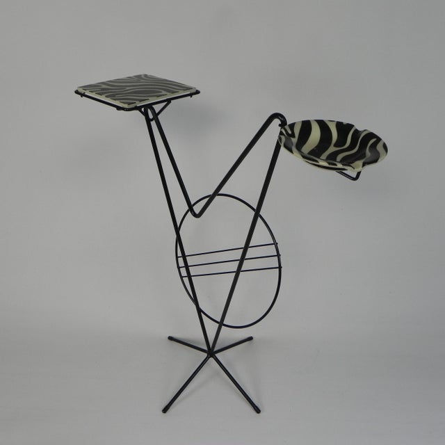 Side Table with Newspaper Rack and Cogebi Ornamin Parts, 1950s For Sale - Image 10 of 18