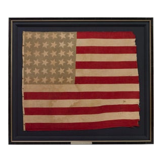 36-Star Printed American Flag, Circa 1864-67 For Sale