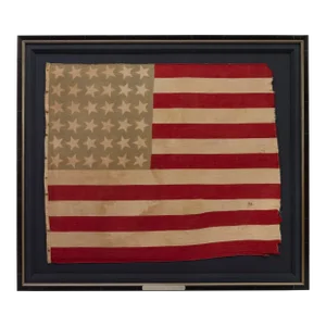 36-Star Printed American Flag, Circa 1864-67