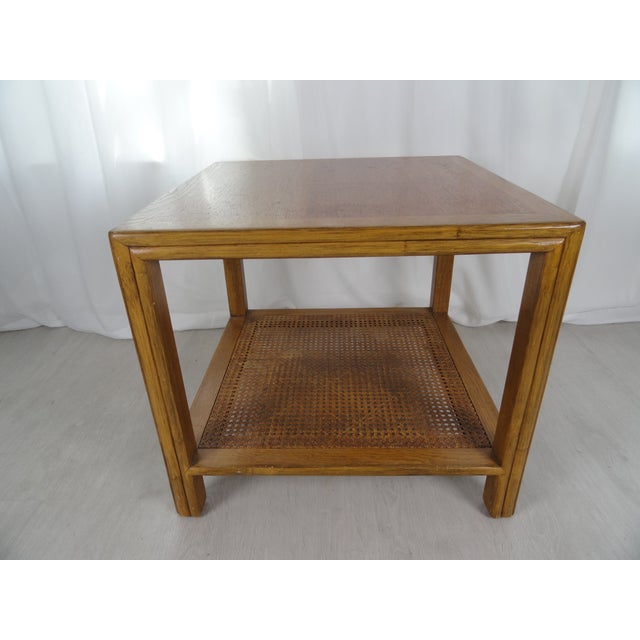 Brown 1980s Mid-Century Modern McGuire Side Table For Sale - Image 8 of 8