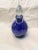 Mid-Century Modern Vintage 1930s Cobalt Blue Glass Art Deco/Moderne Tilt Ball Decanter For Sale - Image 3 of 6