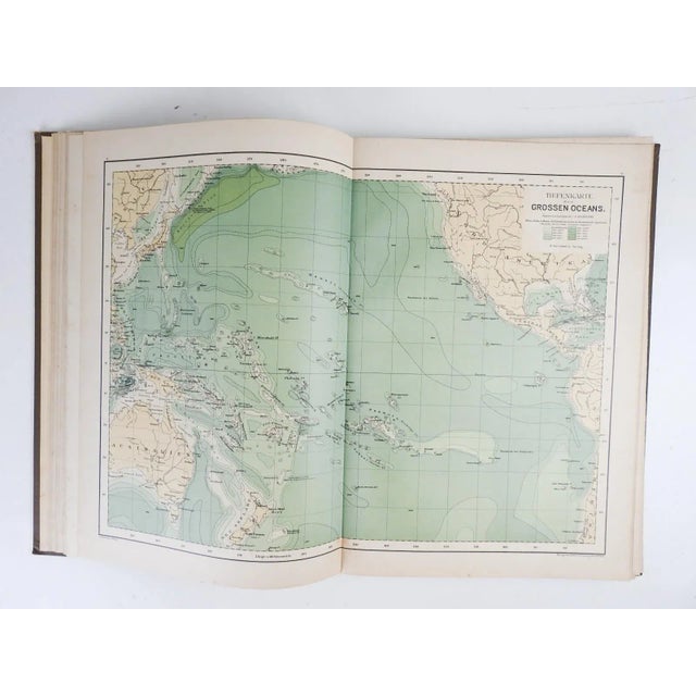 Antique German Hartleben's Volks Atlas Book World Maps For Sale In Seattle - Image 6 of 11
