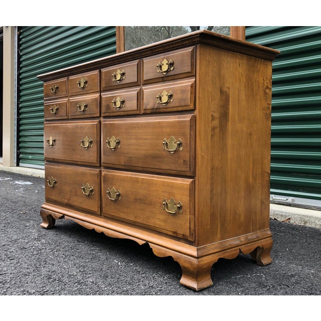 Sterlinghouse Collections Solid Maple Dresser and Mirror Chairish