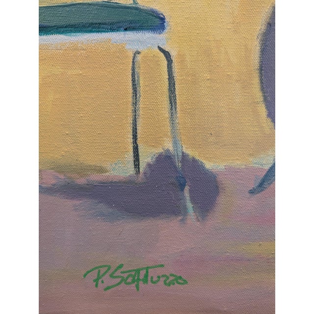 Floral Park Cafe - Oil on Canvas 24"x30" For Sale In New York - Image 6 of 7