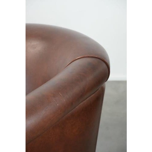 Club Chairs in Cowhide Leather, Set of 4 For Sale - Image 12 of 15