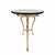 Brass Mid-Century Hollywood Regency Brass Horse’s Head Guéridon Side Table With Heavy Glass Top - Manner of Maison Jansen / LaBarge For Sale - Image 8 of 10